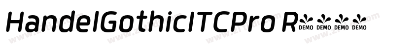 HandelGothicITCPro R字体转换